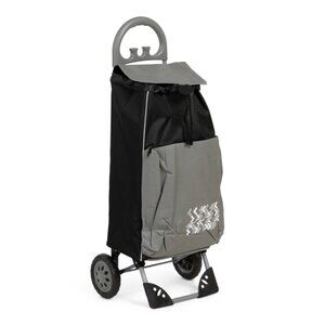 SIMPLIFY Black 38in Deluxe Super Folding Shopping Cart